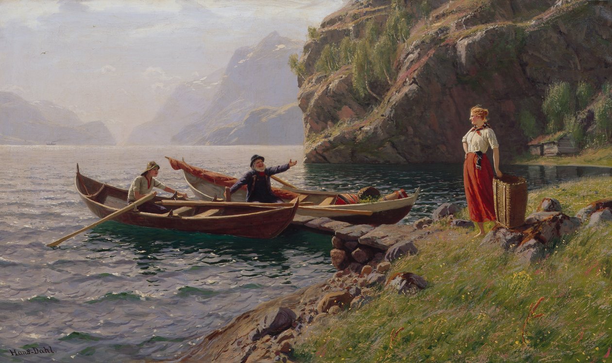 Hétköznapi élet a fjordvidéken alkotó: Hans Dahl