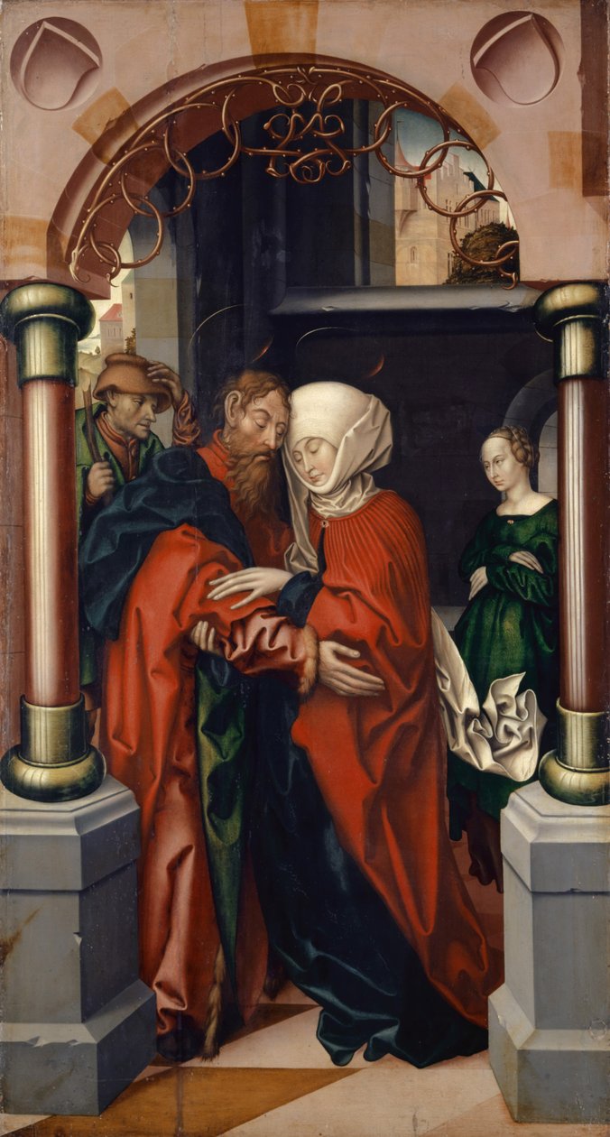 Joachim és Anne a Golden Gate-ben, 1512 alkotó: Hans Fries