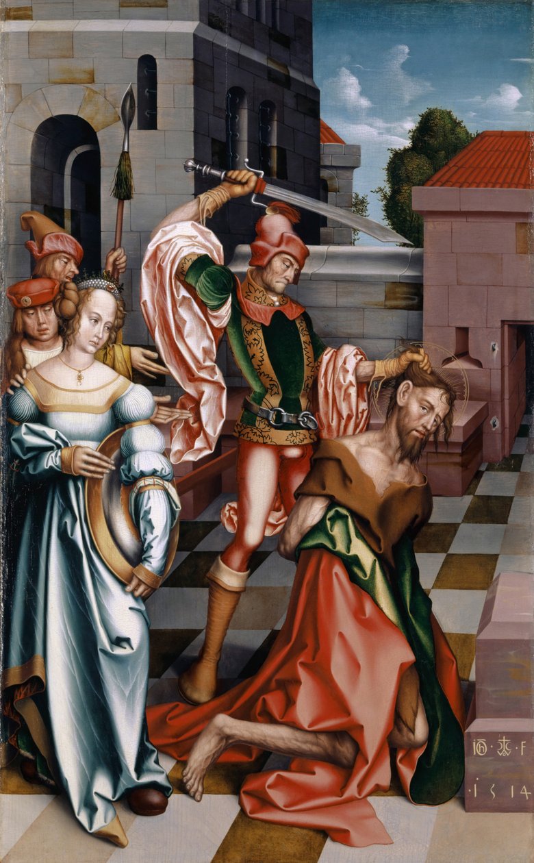 Keresztelő Szent János lefejezése, 1514 alkotó: Hans Fries