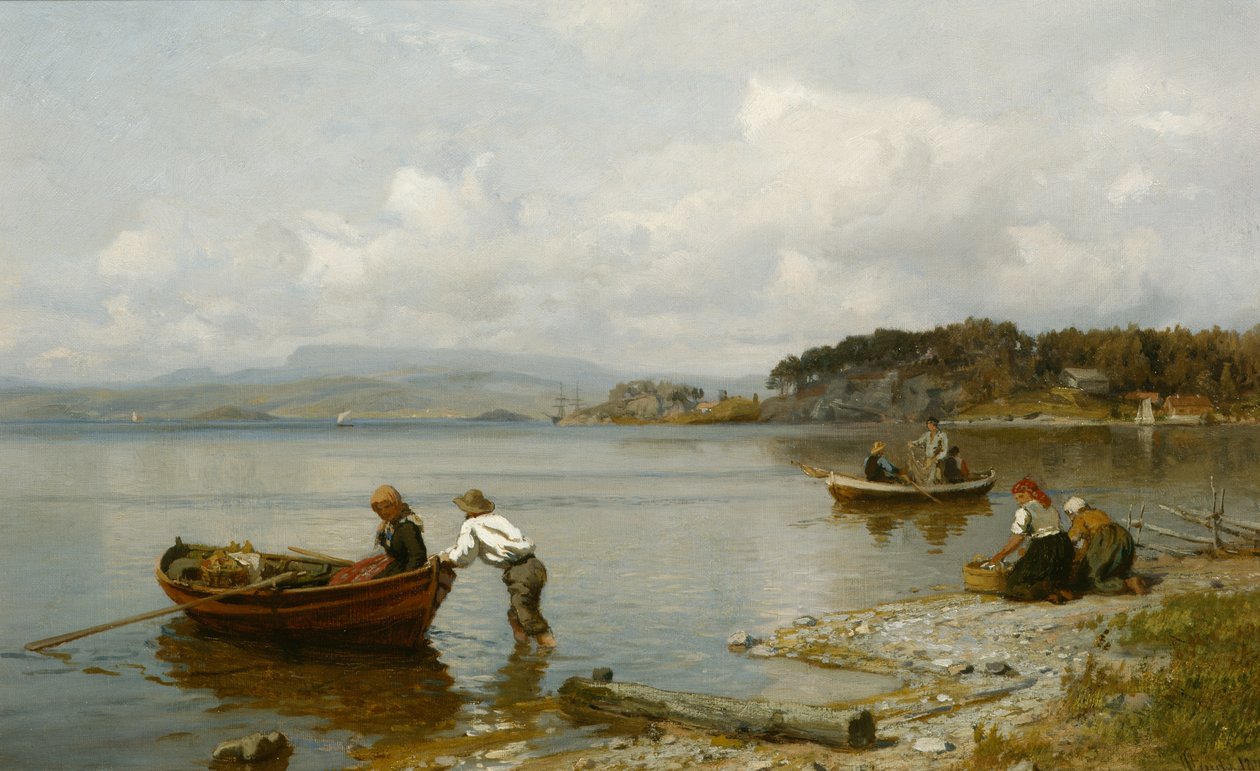 Fjord táj alkotó: Hans Gude
