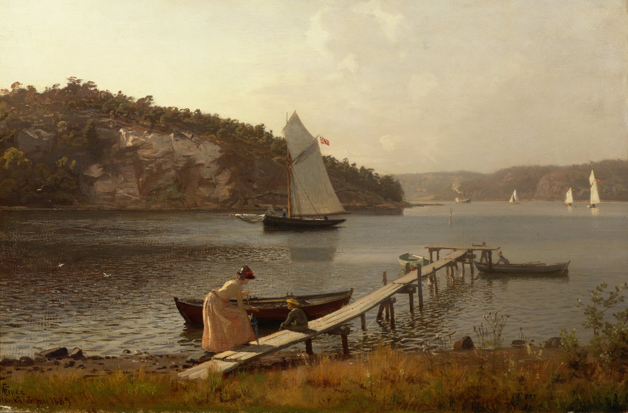Hankø-ből alkotó: Hans Gude
