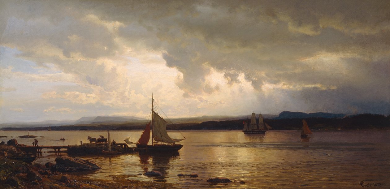 Oslo fjordból alkotó: Hans Gude