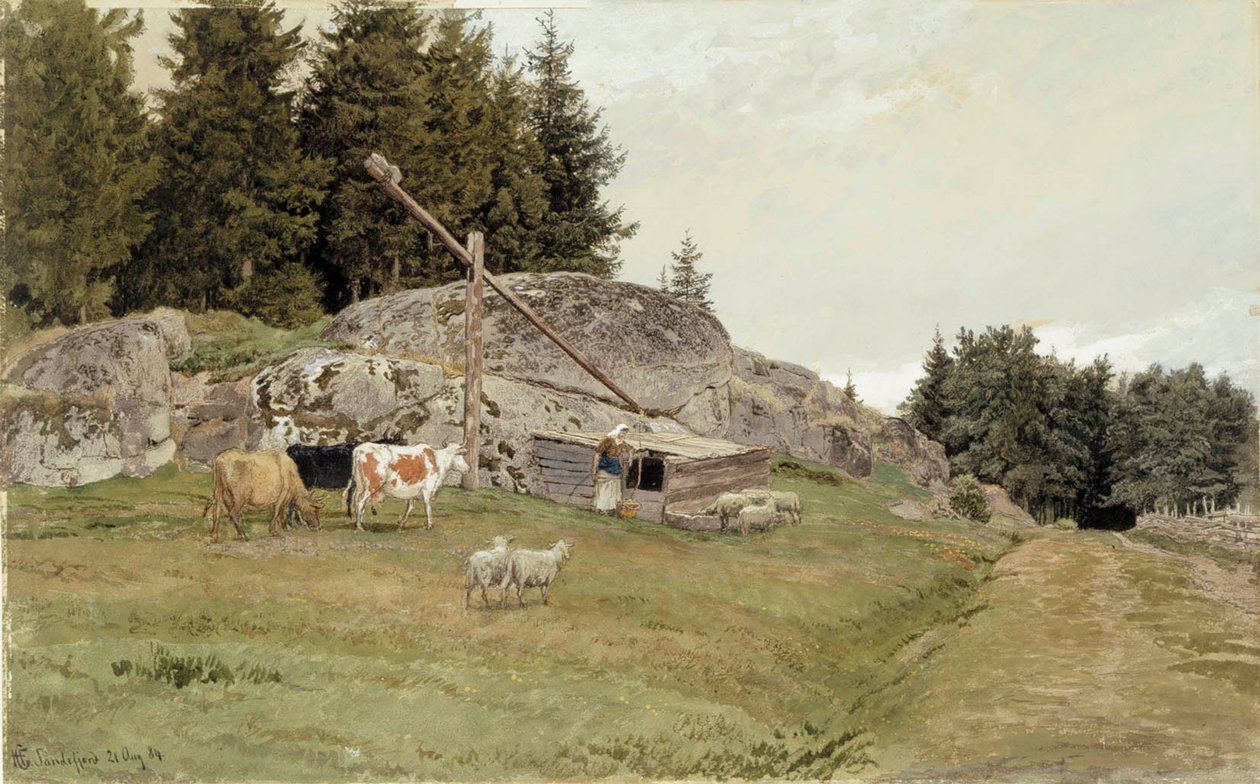 Tájkép Sandefjordból alkotó: Hans Gude