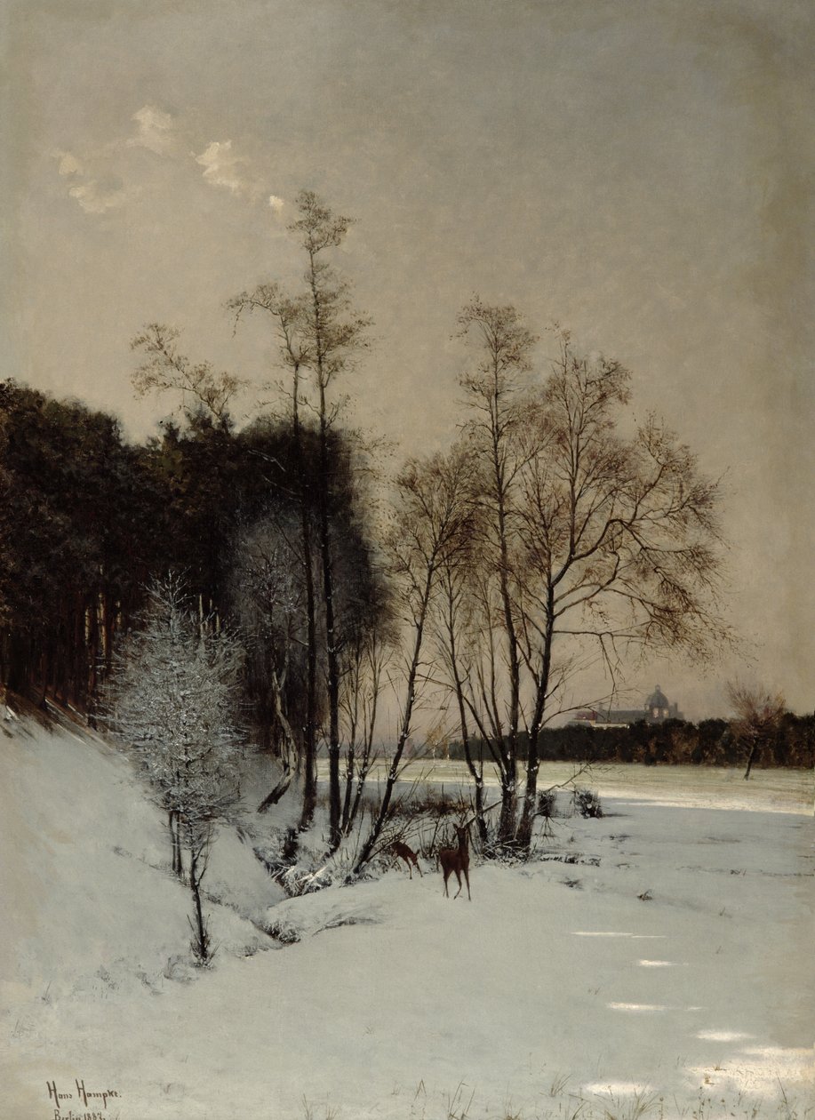 Téli kilátás Posenben, 1887 alkotó: Hans Hampke