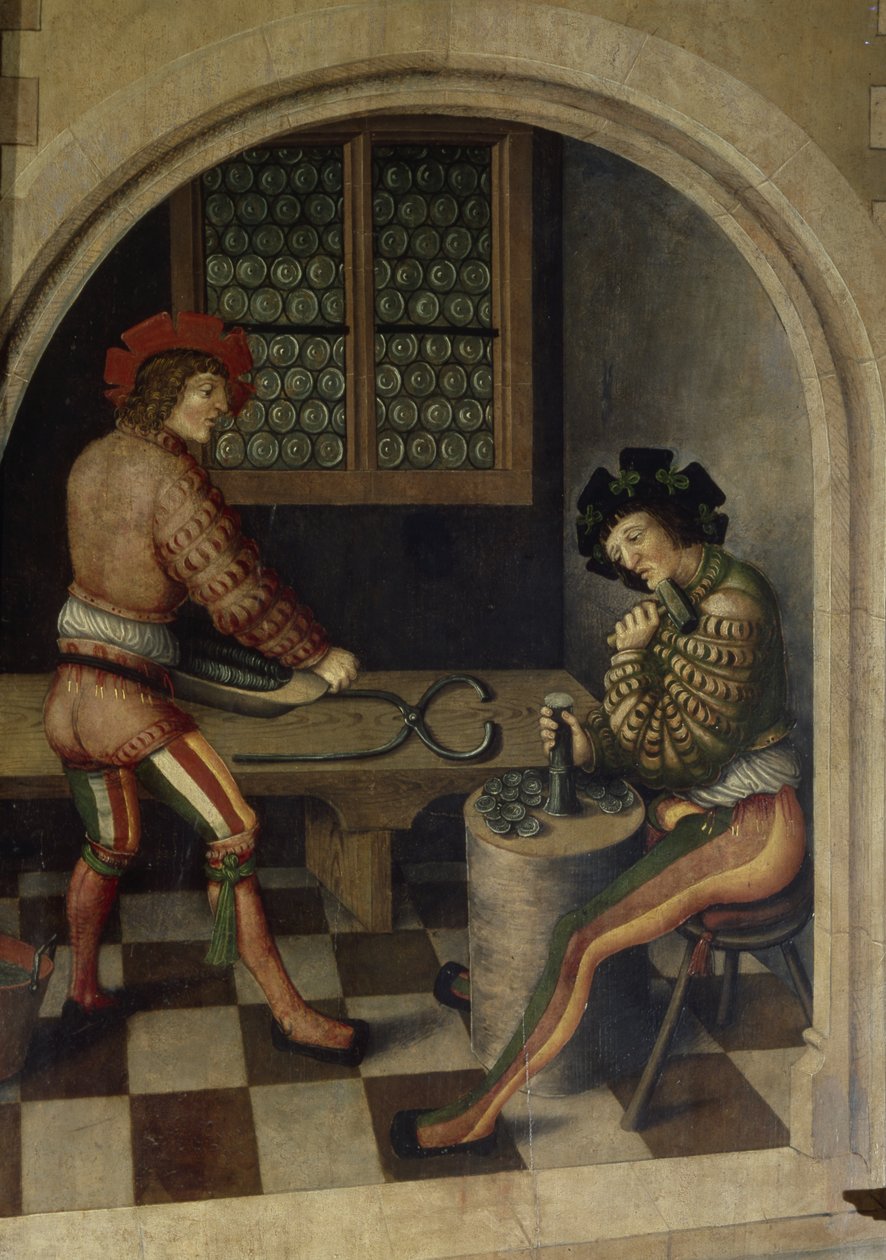 Részlet a bányászati tájból, 1521 alkotó: Hans Hesse