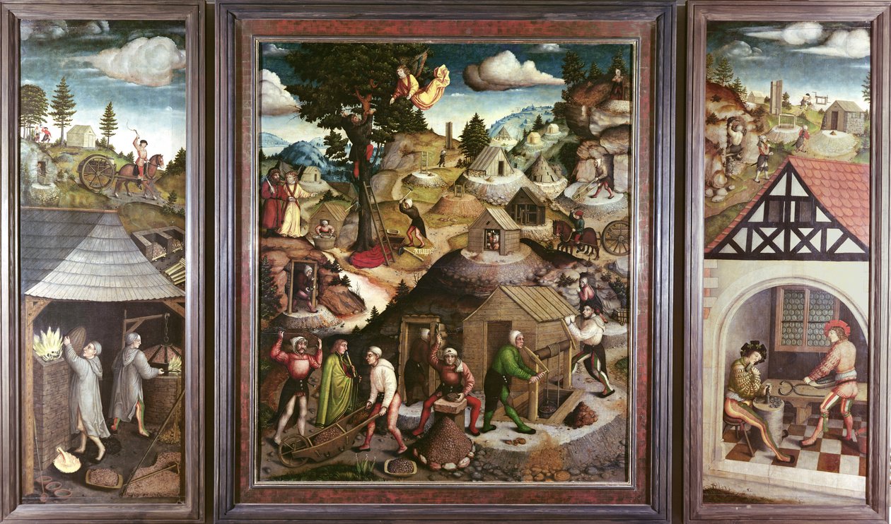 Bányászati táj, 1521 alkotó: Hans Hesse