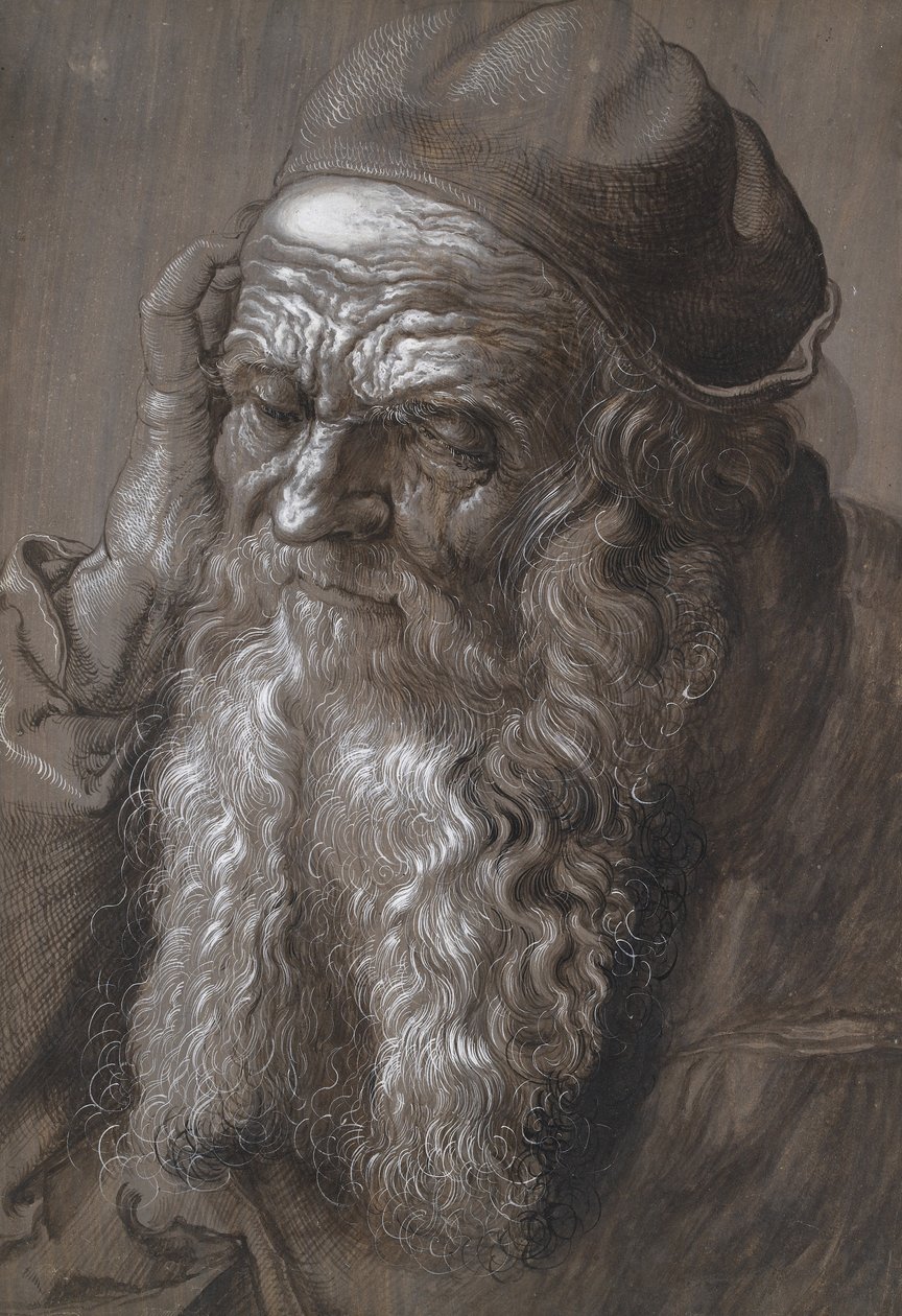 Egy öreg, 93 éves: Szent Jeromos (ecset és tinta) alkotó: Hans Hoffmann