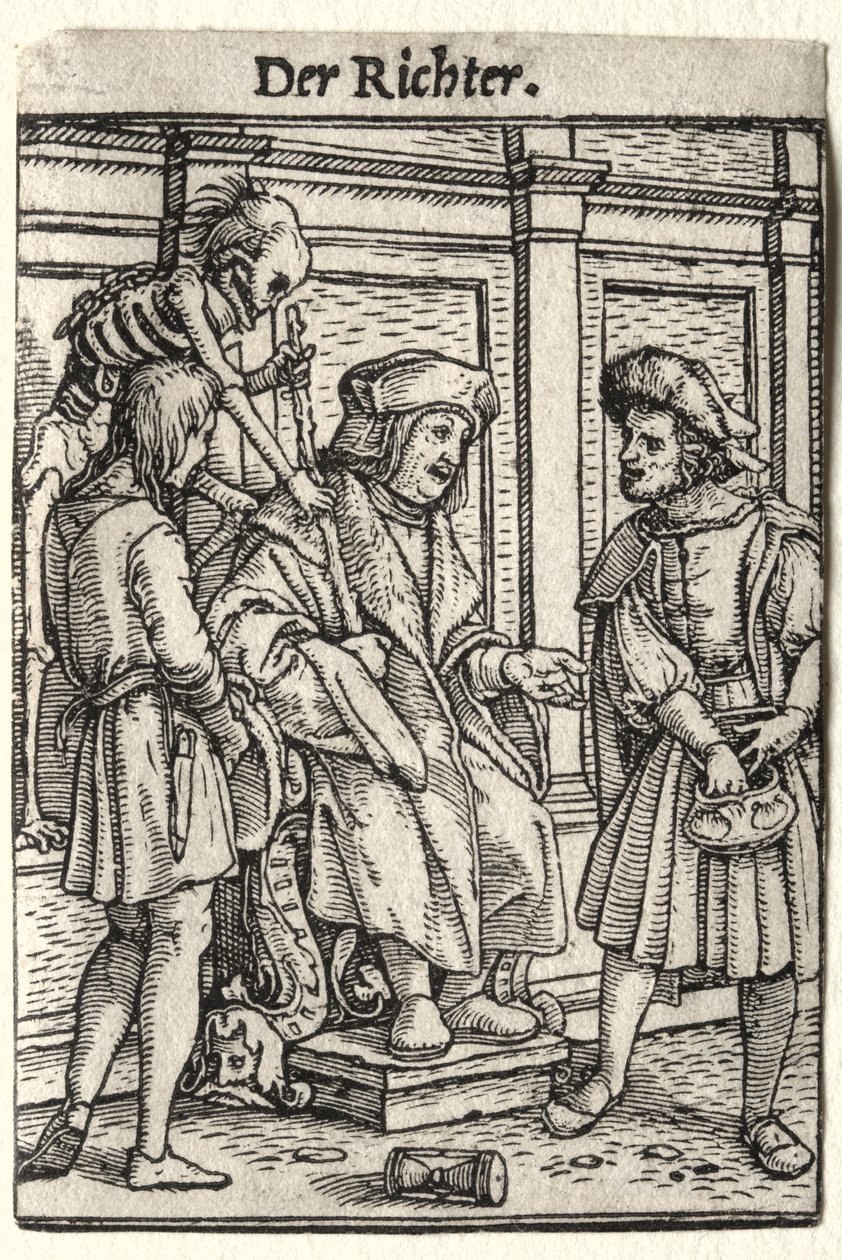 Haláltánc: A bíró alkotó: Hans Holbein
