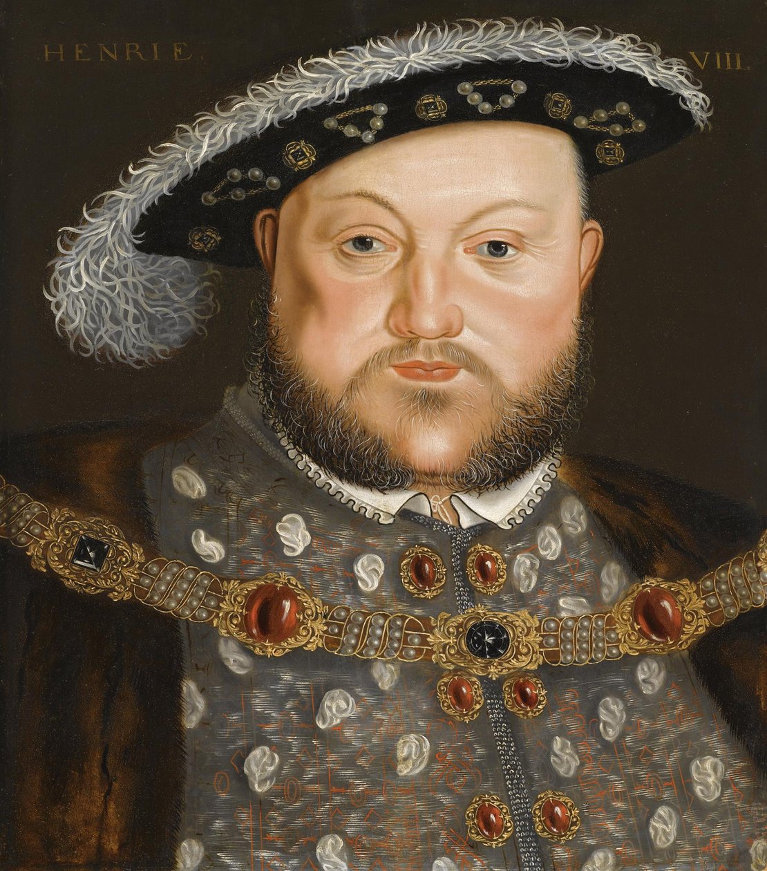 Henrik angol király portréja alkotó: Hans, Holbein