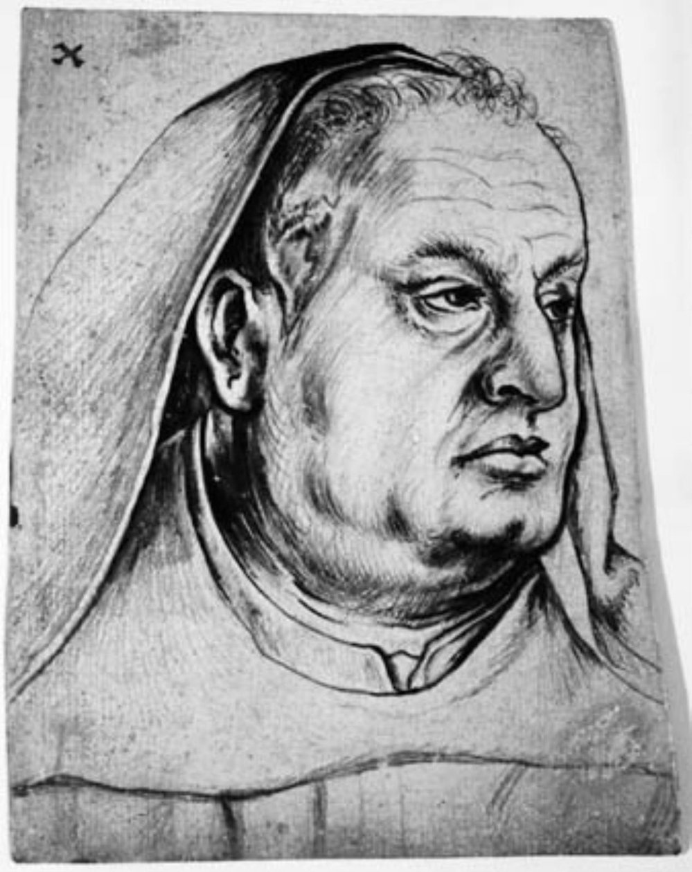 Hans Griesherr, Szent Ulrich és Afra augsburgi szerzetesének portréja alkotó: Hans Holbein d.Æ.