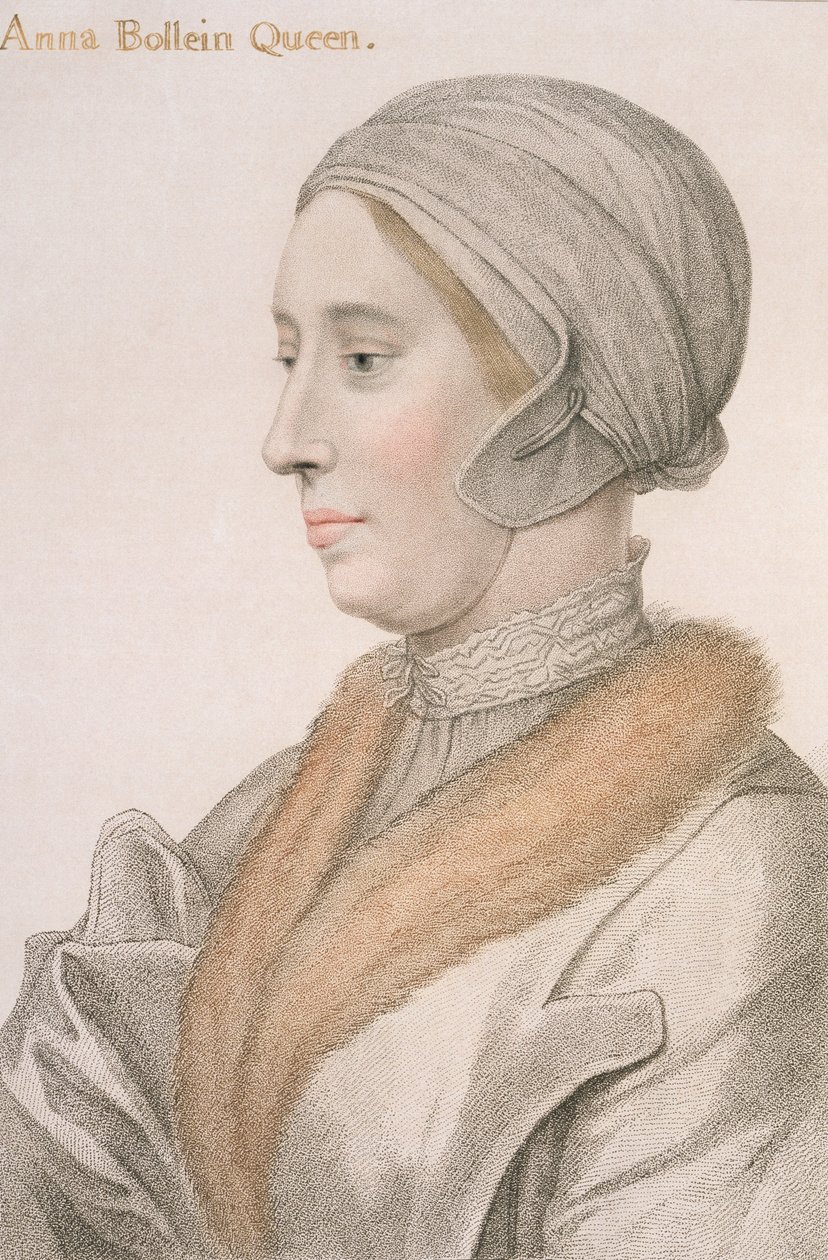Anne Boleyn (1507-36) Francesco Bartolozzi (1727-1815) metszete alkotó: Hans Holbein der Jüngere