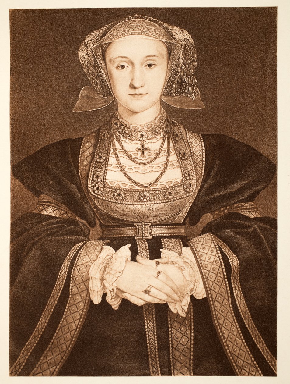 Anne of Cleves, 1539 körül, pub. 1902 (kollotípus) alkotó: Hans Holbein der Jüngere