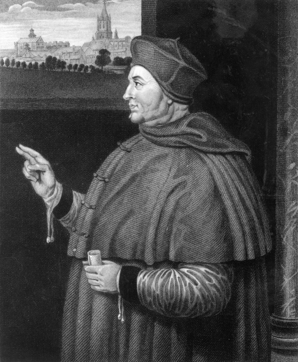 Thomas Wolsey bíboros (metszet) alkotó: Hans Holbein der Jüngere