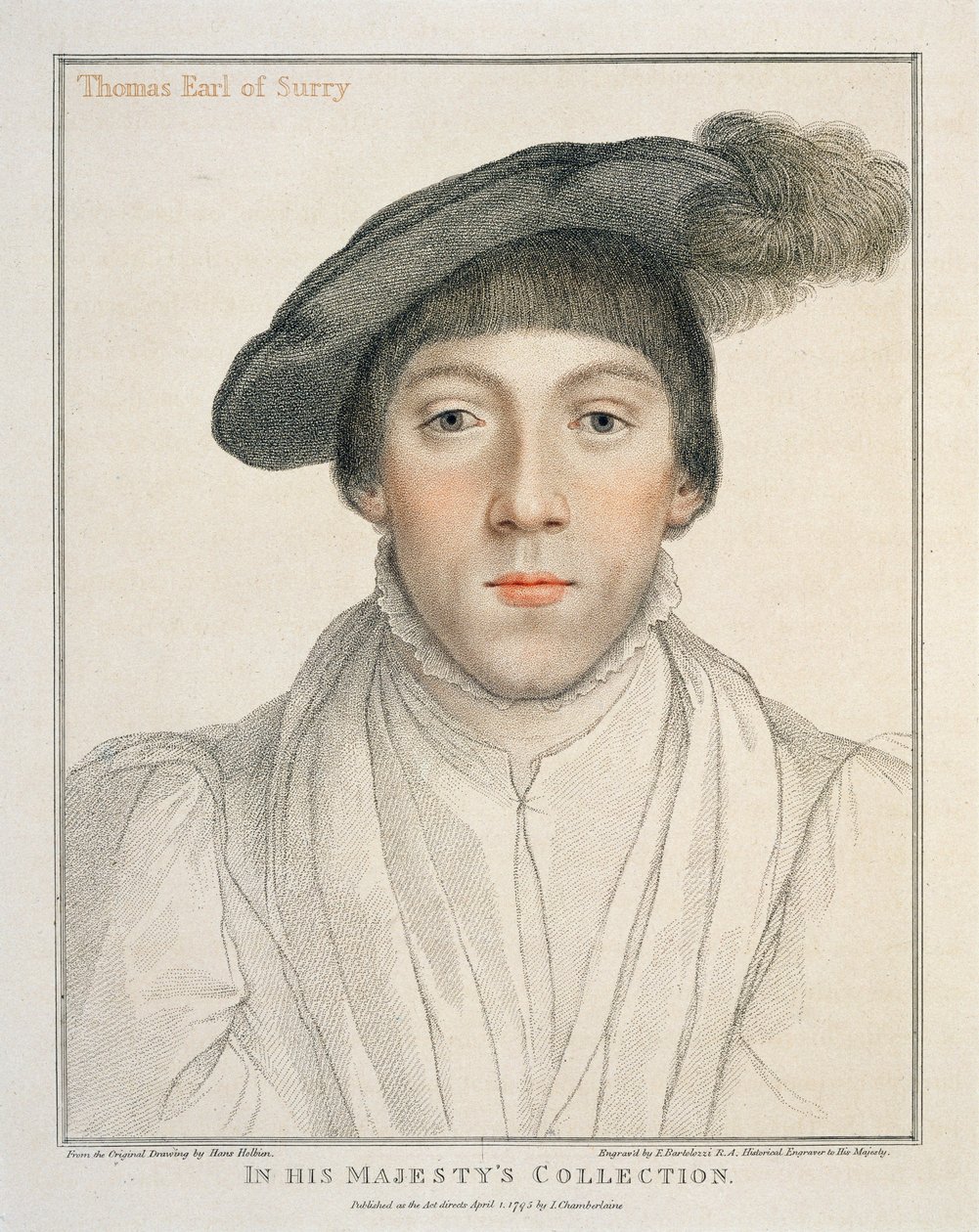 Henry Howard, Surrey grófja, metszett Francesco Bartolozzi, 1795 alkotó: Hans Holbein der Jüngere