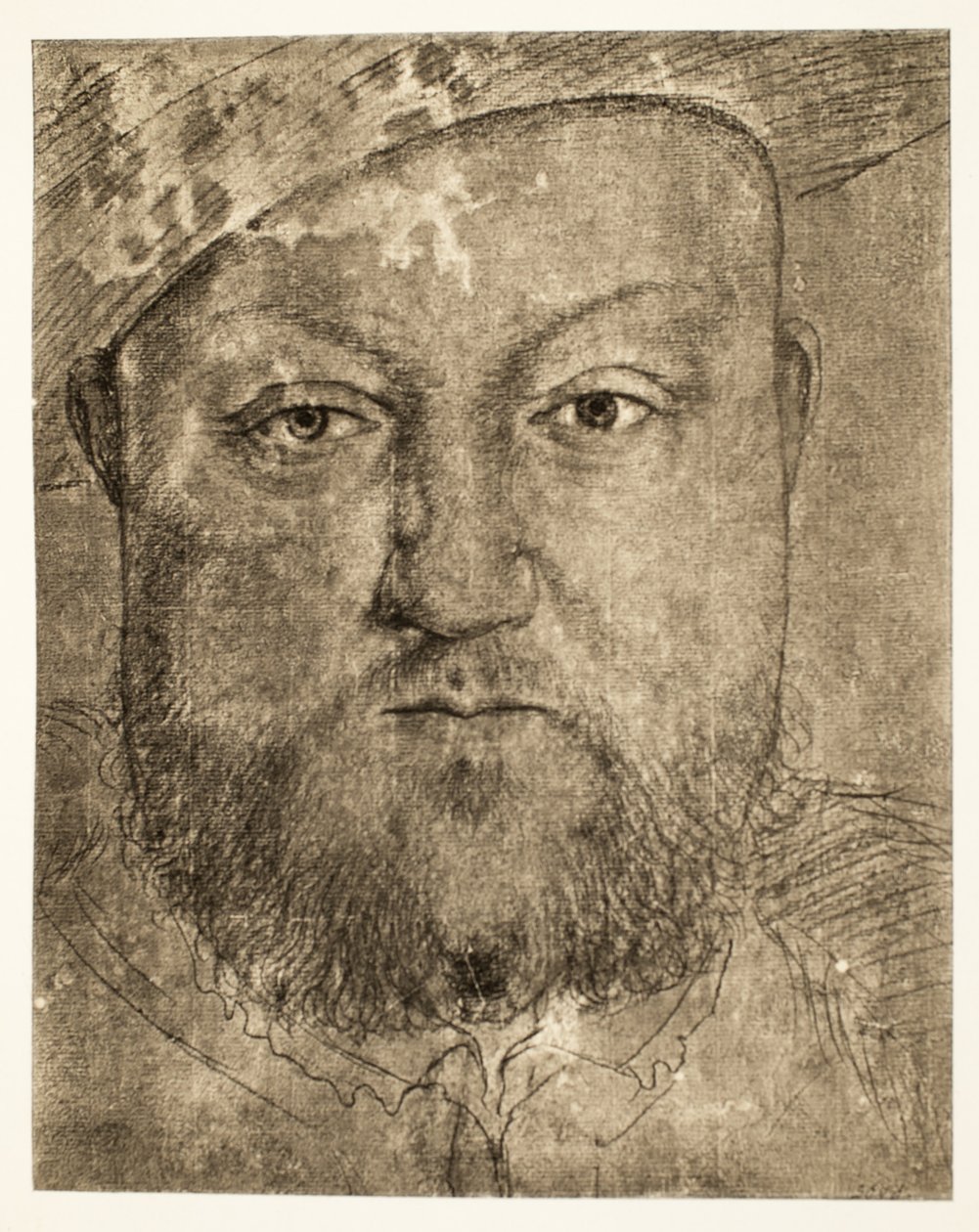 VIII. Henrik krétarajz, 1540 körül, kocsma. 1902 (kollotípus) alkotó: Hans Holbein der Jüngere