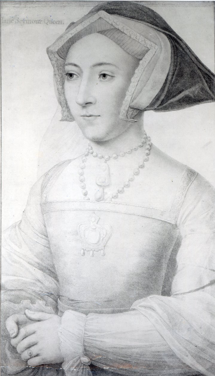 Jane Seymour, 1536 körül (kréta, toll és tinta) alkotó: Hans Holbein der Jüngere