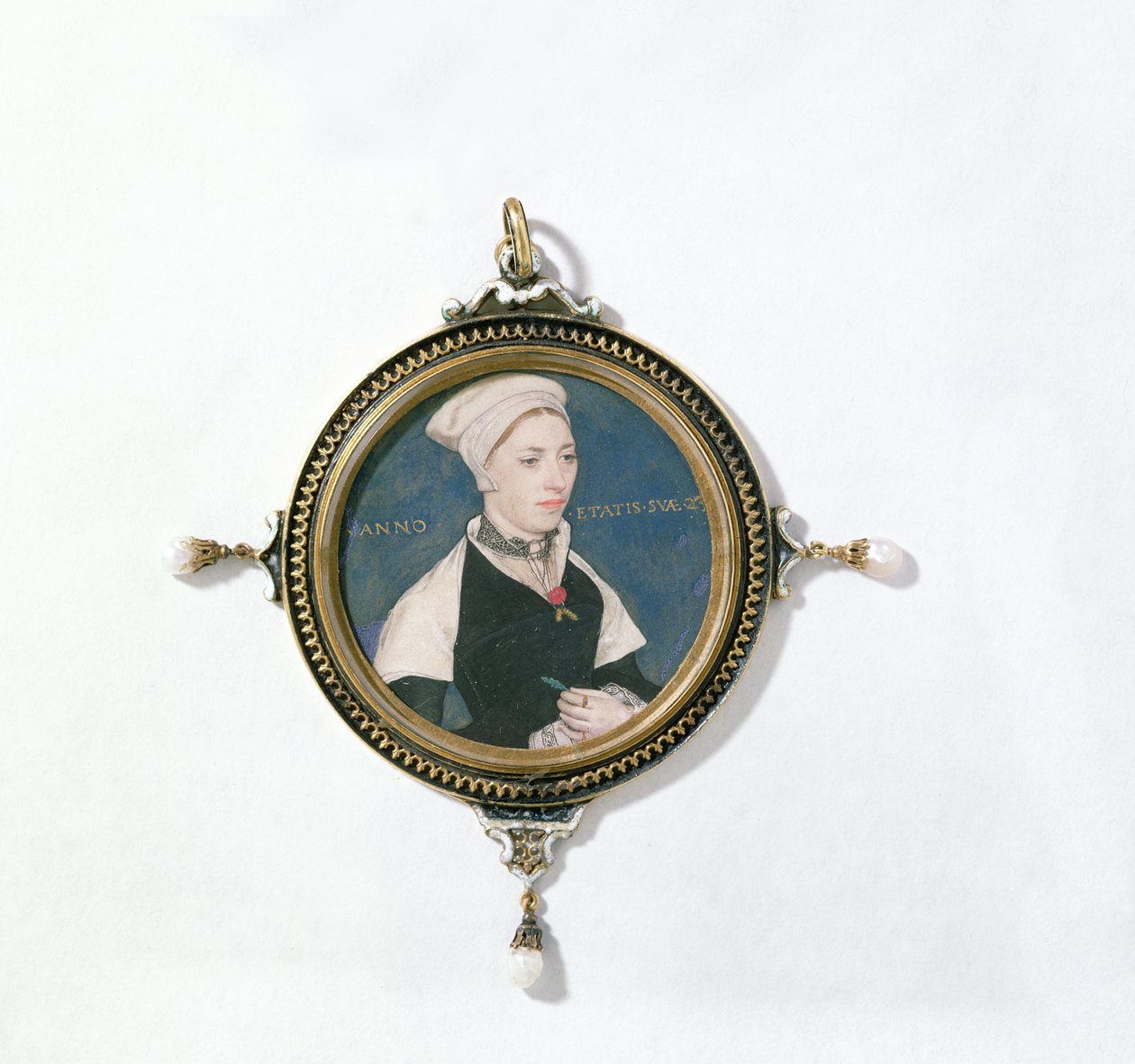 Jane Small, korábban Mrs. Robert Pemberton néven ismert, 1540 körül (vc pergamenre, játékkártyára montírozva) (14732 részlet) alkotó: Hans Holbein der Jüngere