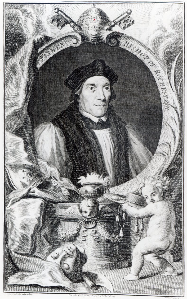 John Fisher, Rochester püspöke, Jacobus Houbraken metszete, 1738-42 körül alkotó: Hans Holbein der Jüngere