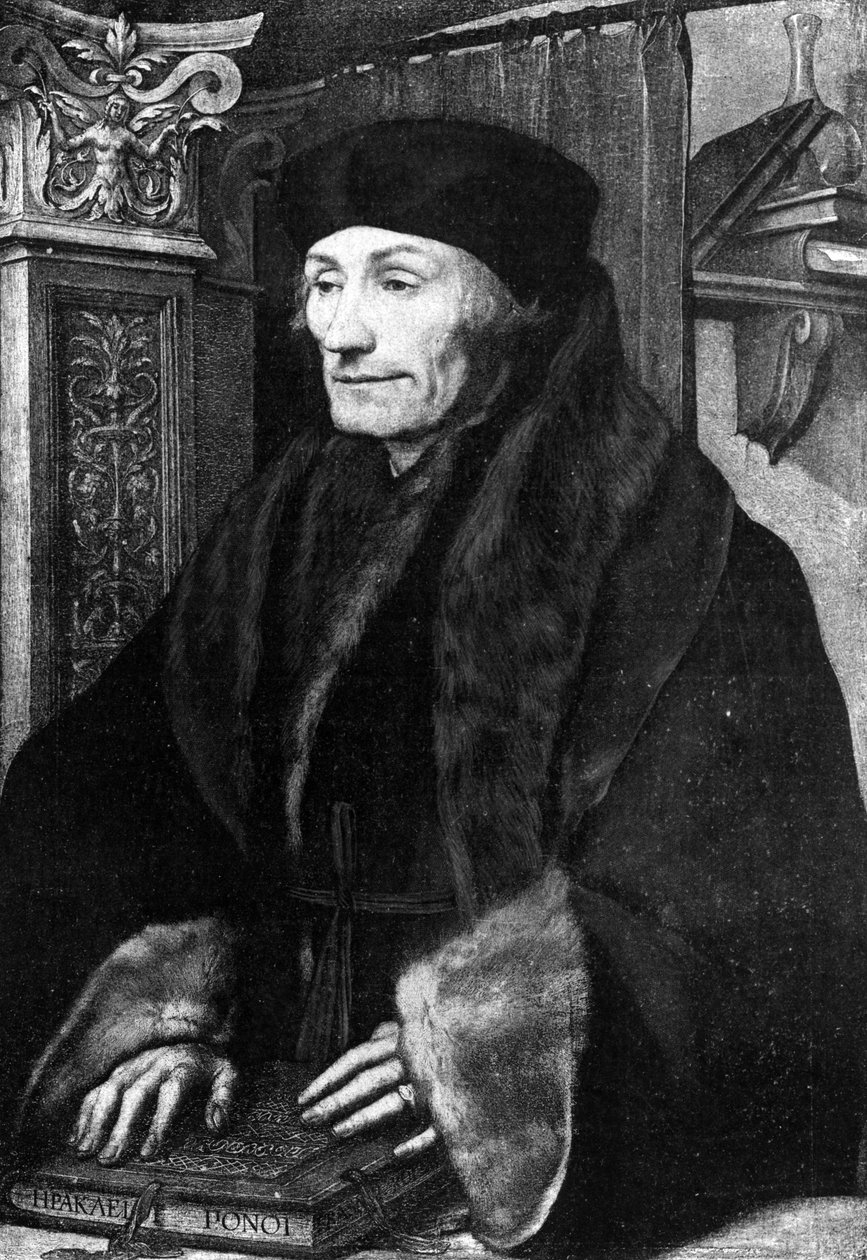 Erasmus portréja alkotó: Hans Holbein der Jüngere