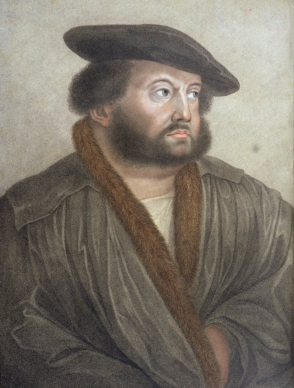 Hans Holbein (14978-1543) portréja, amelyet Francesco Bartolozzi (1727-1815) vésett alkotó: Hans Holbein der Jüngere