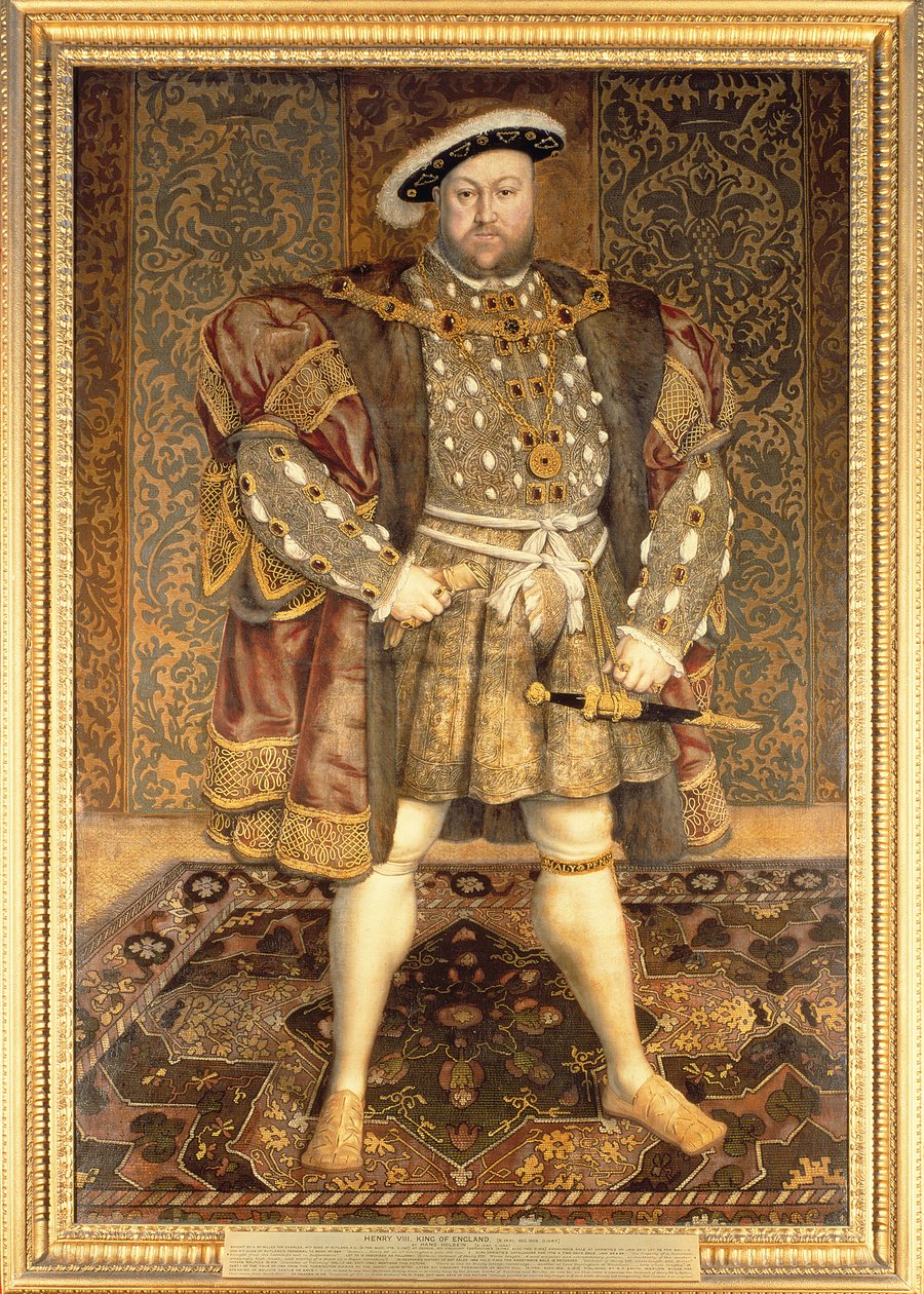 VIII. Henrik portréja (1491-1547) alkotó: Hans Holbein der Jüngere