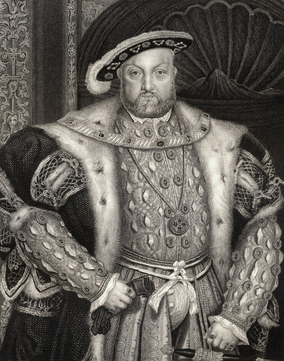VIII. Henrik király (1491-1547) portréja a "Lodge