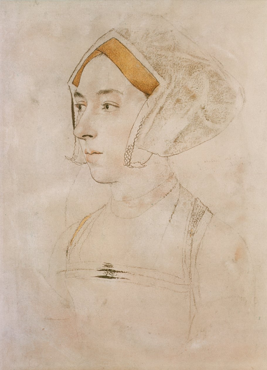 Lady Willoughby portréja (pasztell, papír) alkotó: Hans Holbein der Jüngere