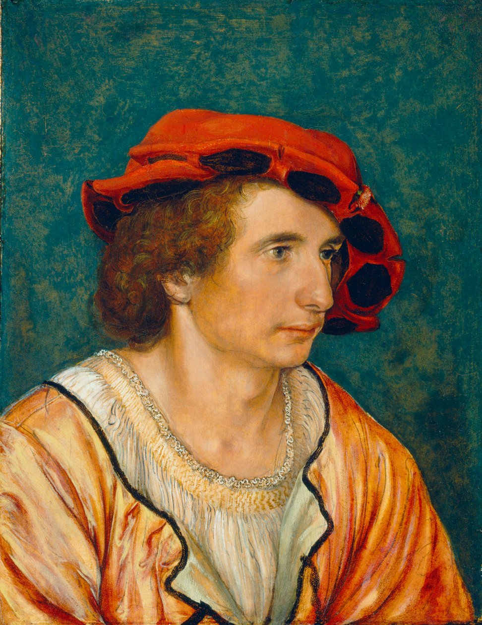 Egy fiatalember portréja, 1520-1530 körül alkotó: Hans Holbein der Jüngere