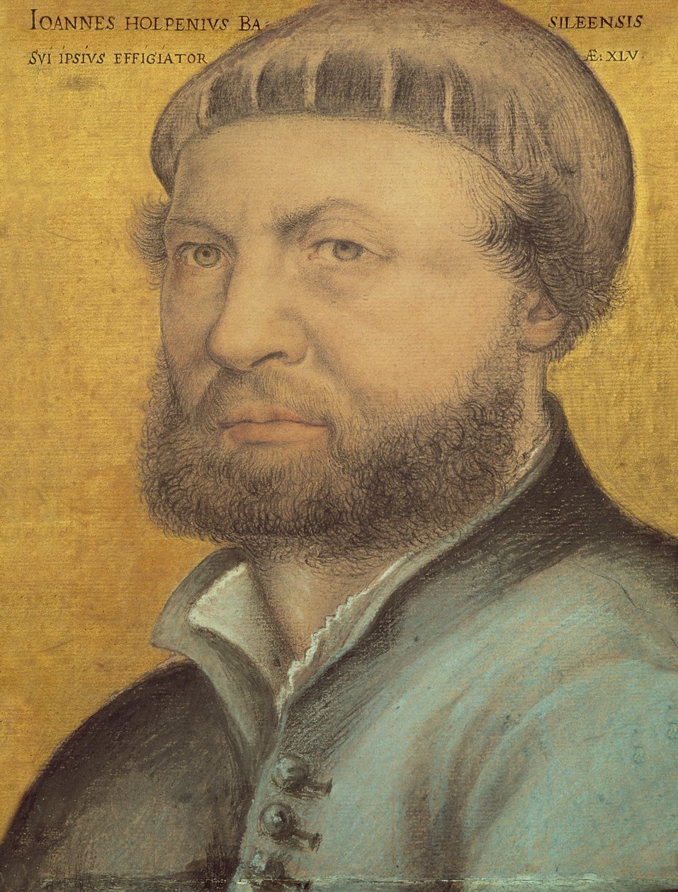 Önarckép, 1542 (pasztell, papír) alkotó: Hans Holbein der Jüngere