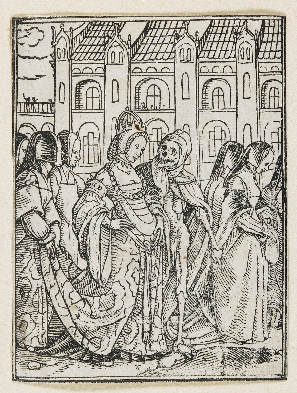 A császárné a haláltáncból (Lyons), 1538, 1523-1526 alkotó: Hans Holbein der Jüngere
