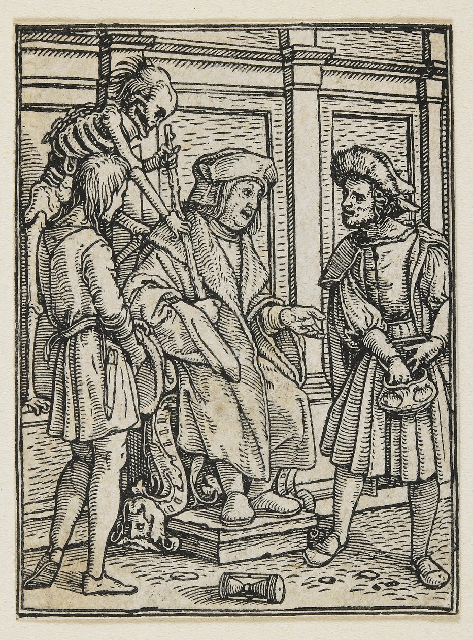 The Judge from Dance of Death (Lyons), 1538, 1523-1526 alkotó: Hans Holbein der Jüngere