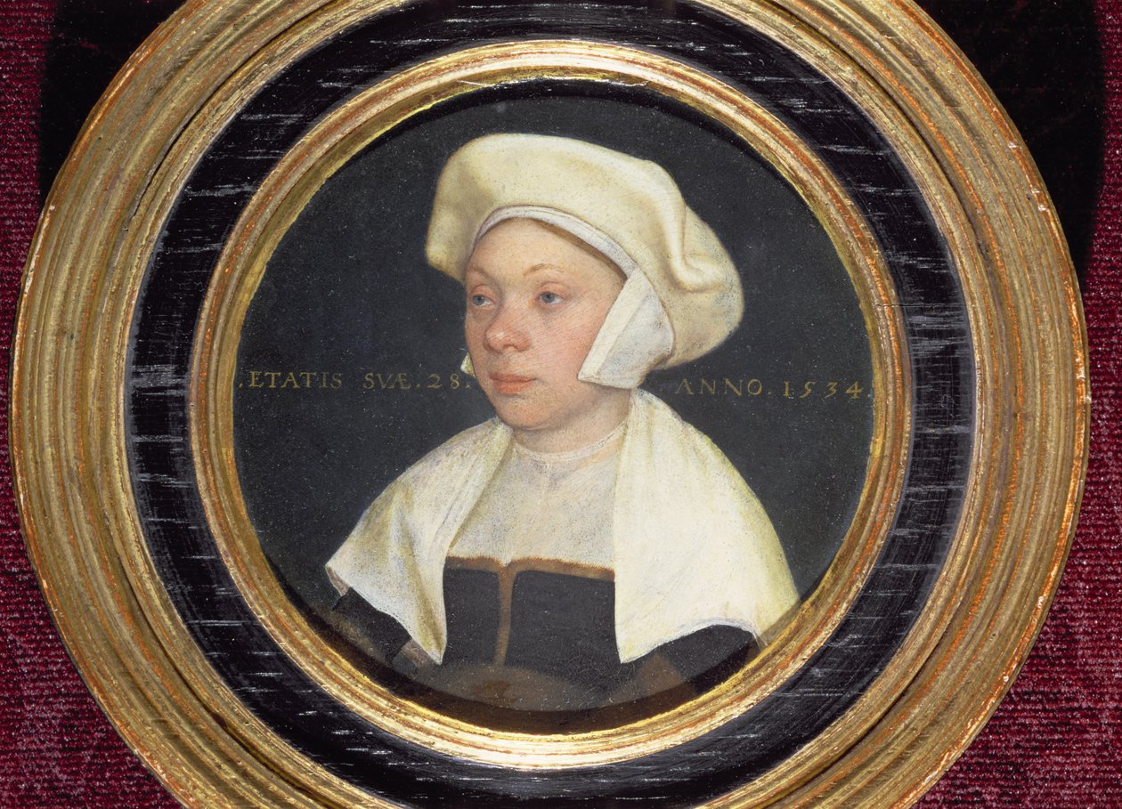 Henrik király udvarának egyik méltóságának felesége, 1534 (72441 pár) alkotó: Hans Holbein der Jüngere