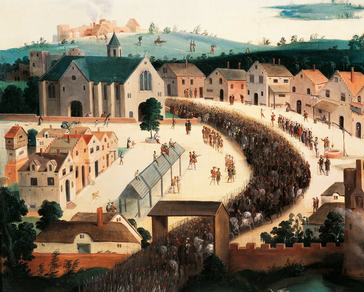 VIII. Henrik megérkezik az Aranyszövet mezőjére, június 7 alkotó: Hans Holbein the Elder