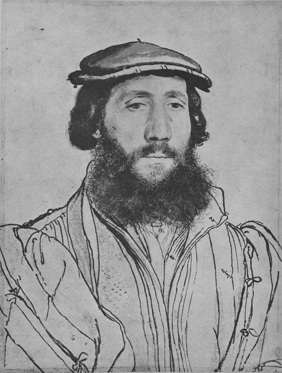 Egy úriember: Ismeretlen, c1535, 1945 alkotó: Hans Holbein der Jüngere