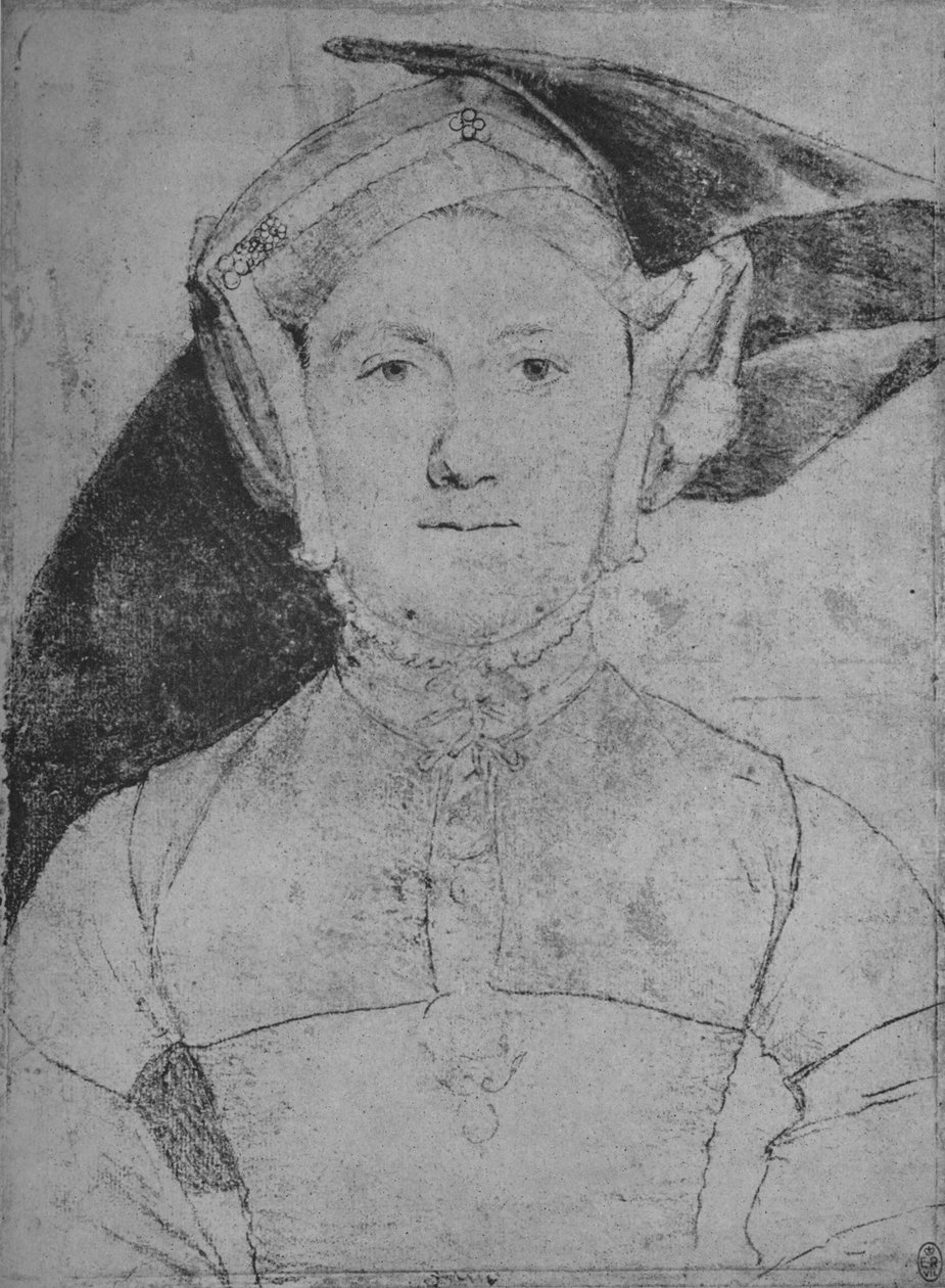 Egy hölgy: Ismeretlen, c1532-1543, 1945 alkotó: Hans Holbein der Jüngere