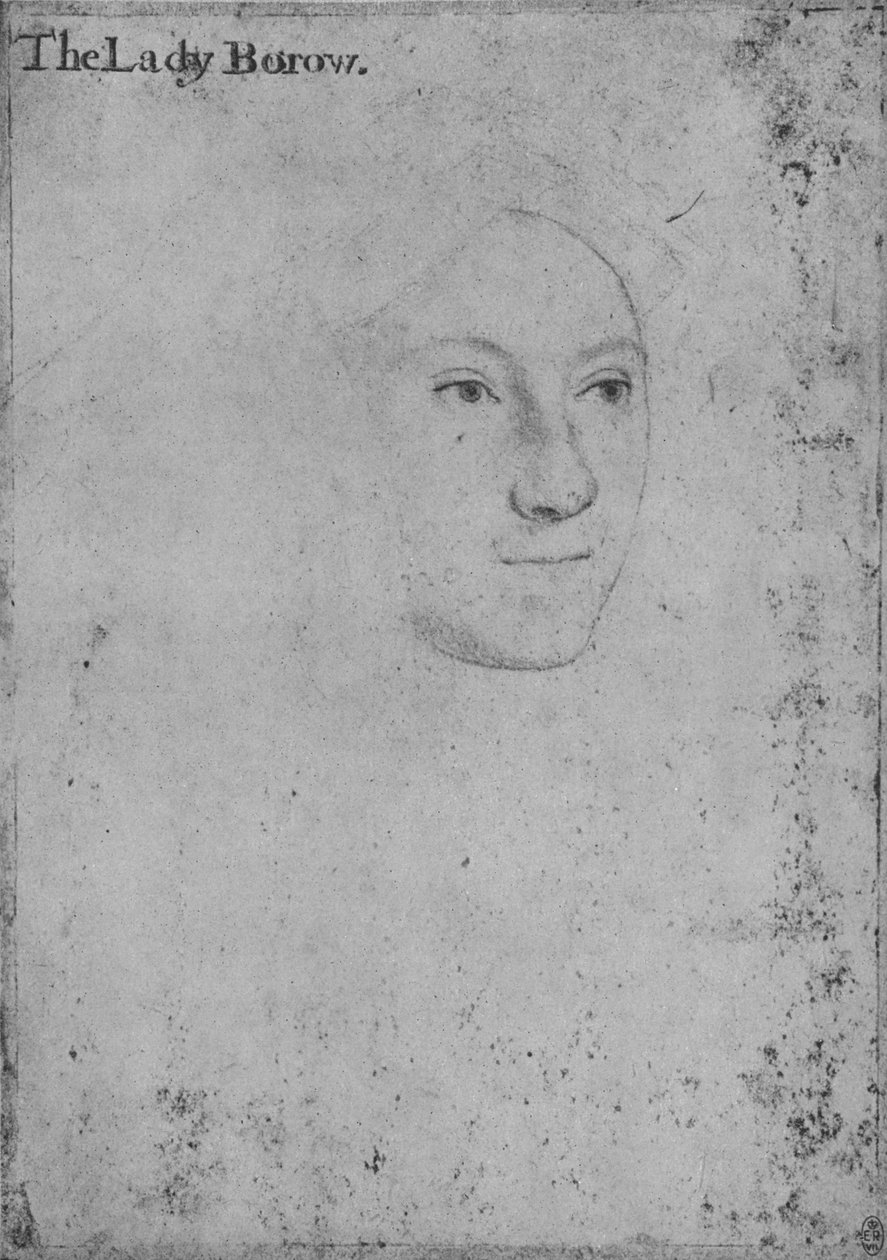 Alice London, Lady Borough, c1541, 1945 alkotó: Hans Holbein der Jüngere