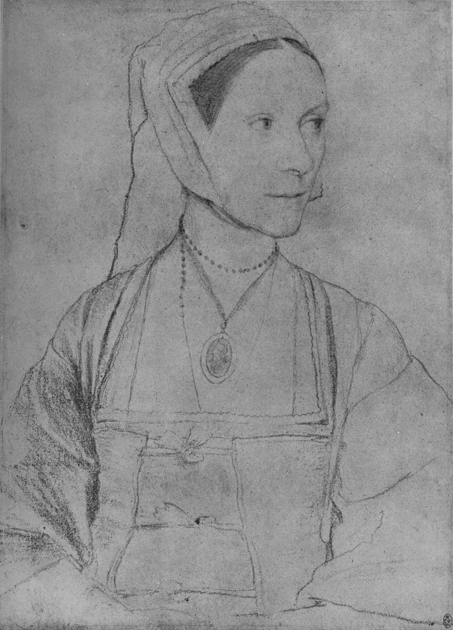 Cecily Heron, 1526-1527, 1945 alkotó: Hans Holbein der Jüngere