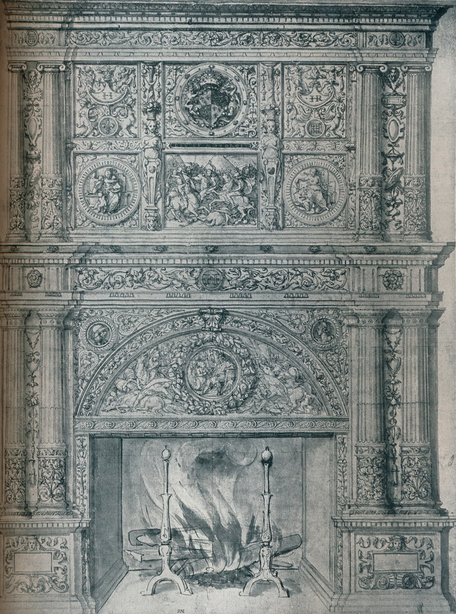 Kéménydarab rajza, c1537 alkotó: Hans Holbein der Jüngere