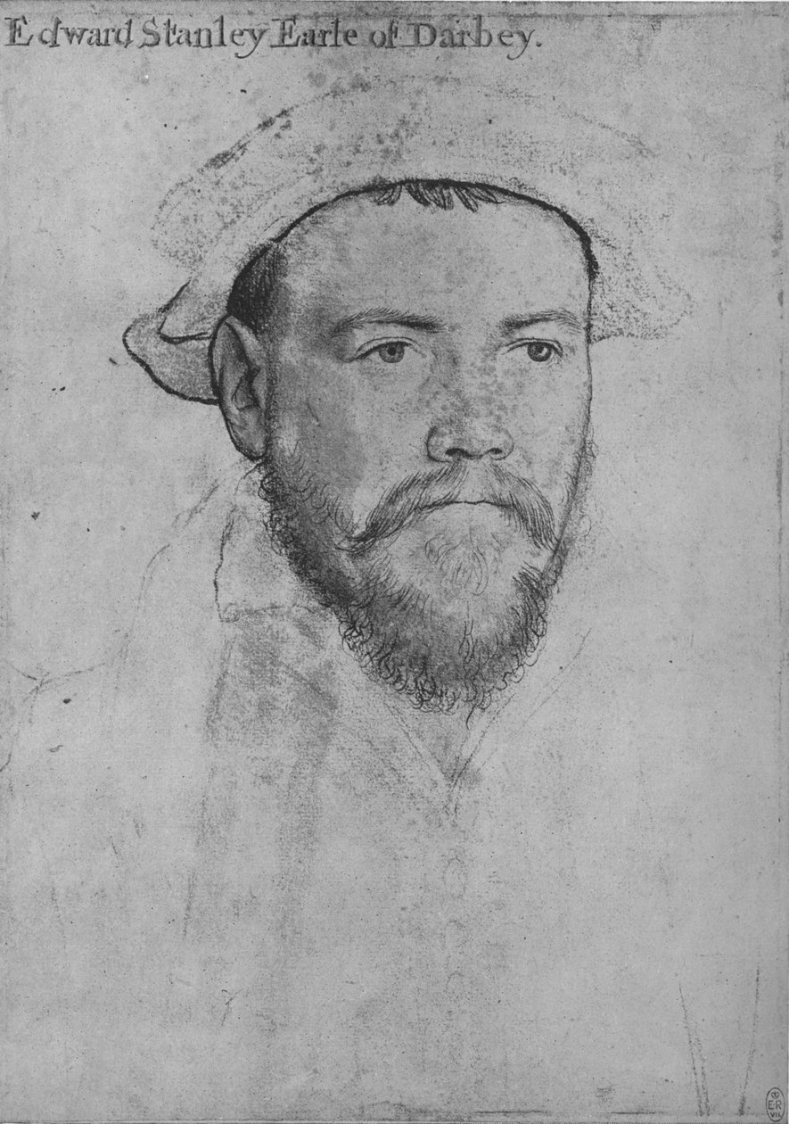 Edward Stanley, Derby grófja, 1532-1543, 1945 alkotó: Hans Holbein der Jüngere