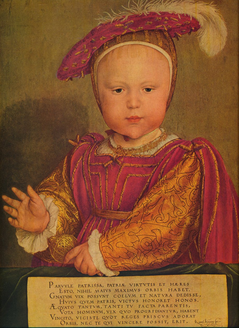 VI. Edward walesi hercegként, 1538 alkotó: Hans Holbein der Jüngere