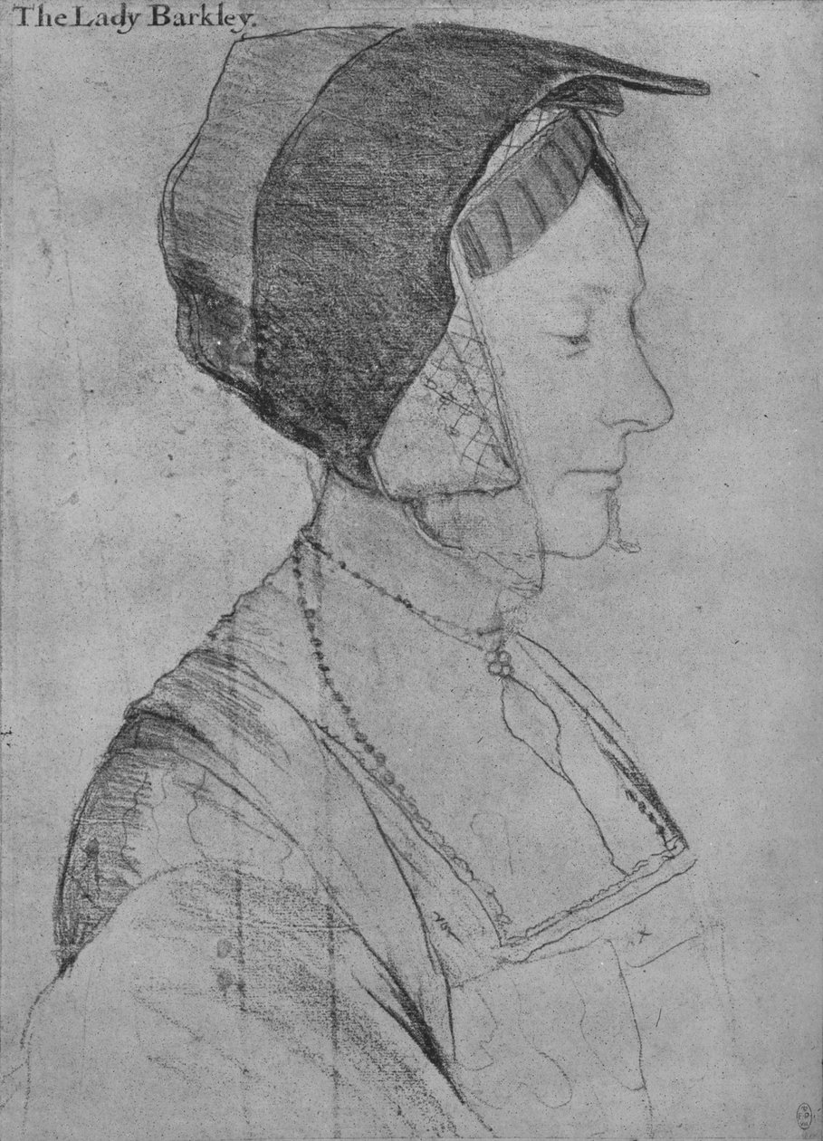Elizabeth Dauncey, 1526-1527, 1945 alkotó: Hans Holbein der Jüngere