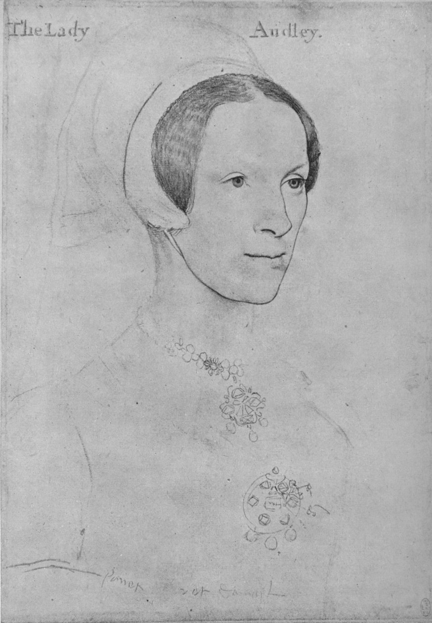 Elizabeth, Lady Audley, 1538, 1945 alkotó: Hans Holbein der Jüngere