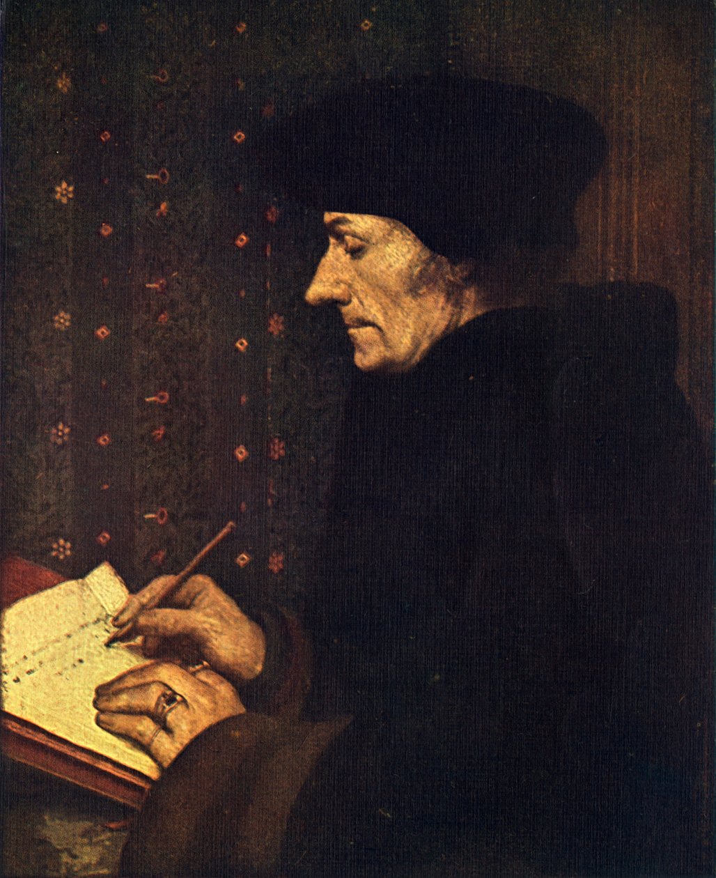 Erasmus, 1523, 1909 alkotó: Hans Holbein der Jüngere
