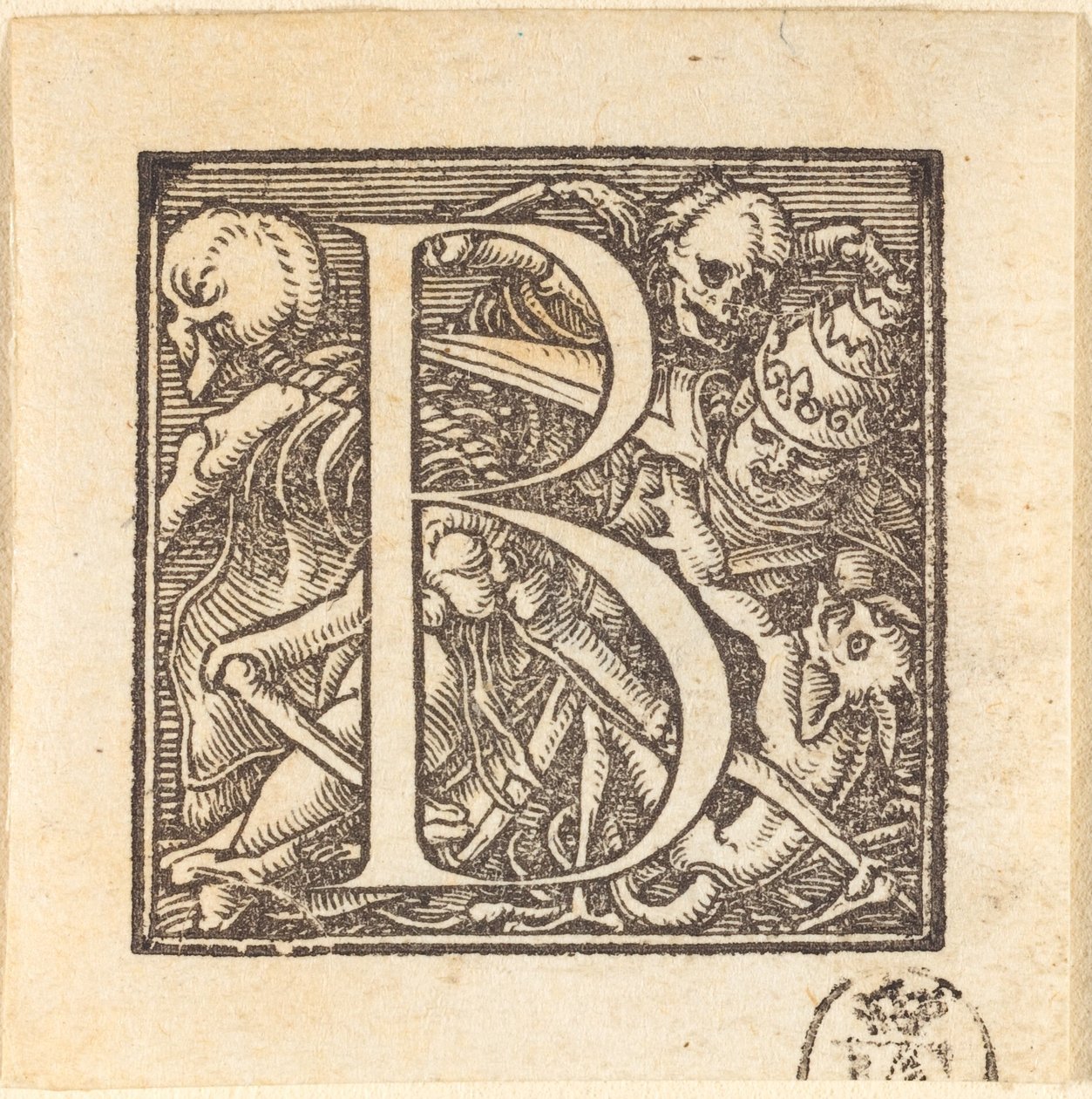 B betű alkotó: Hans Holbein der Jüngere
