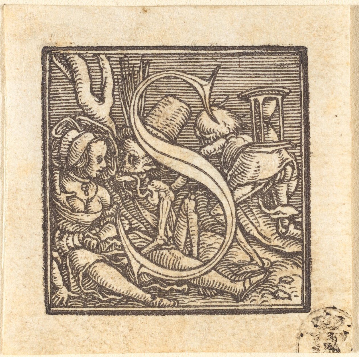 S betű. alkotó: Hans Holbein der Jüngere