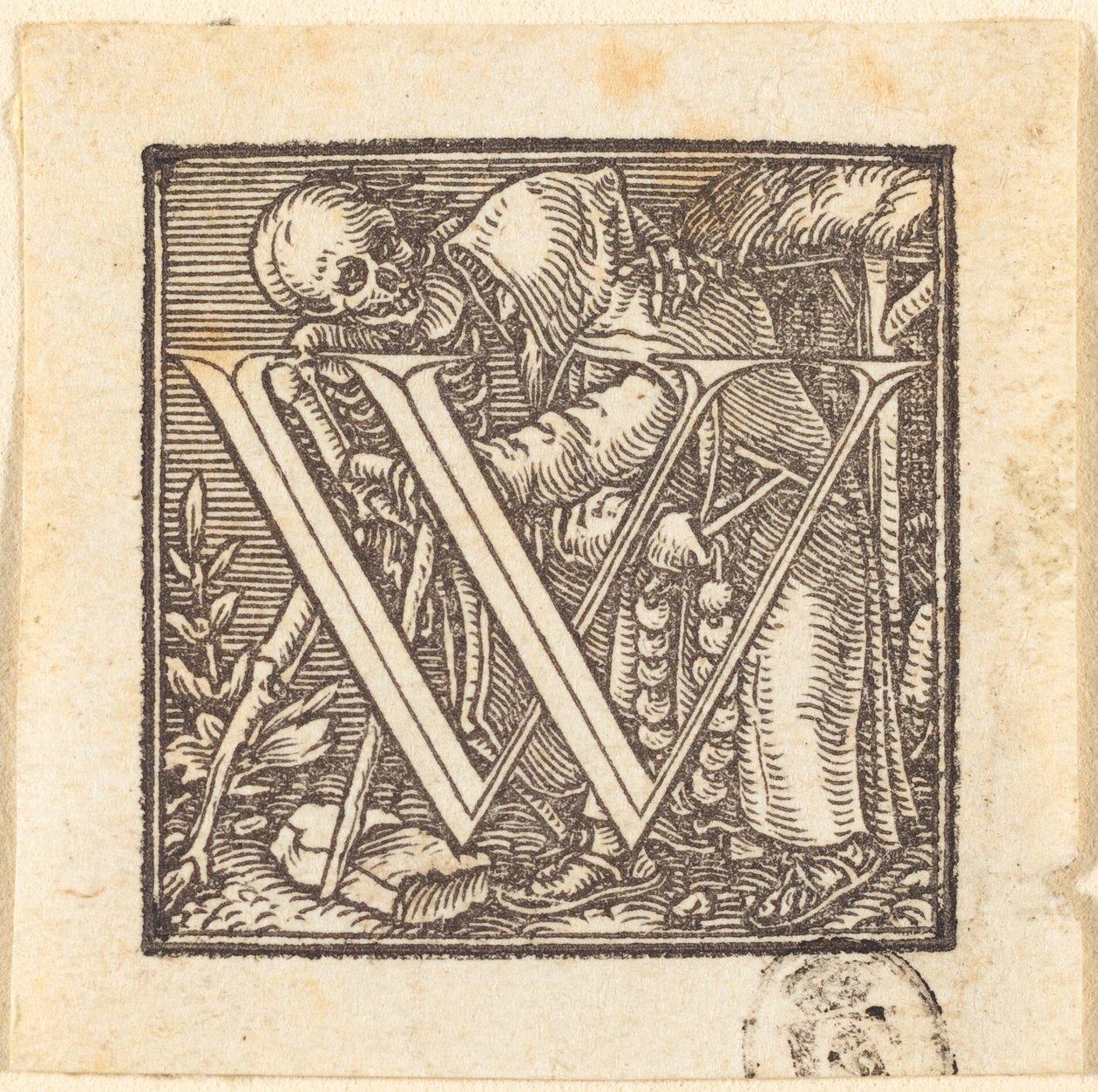W betű. alkotó: Hans Holbein der Jüngere