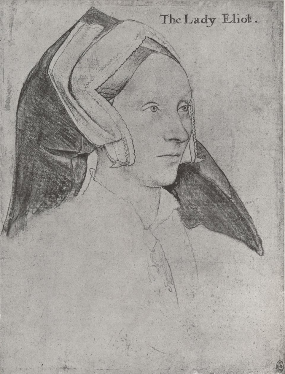 Margaret, Lady Elyot, c1532-1534, 1945 alkotó: Hans Holbein der Jüngere