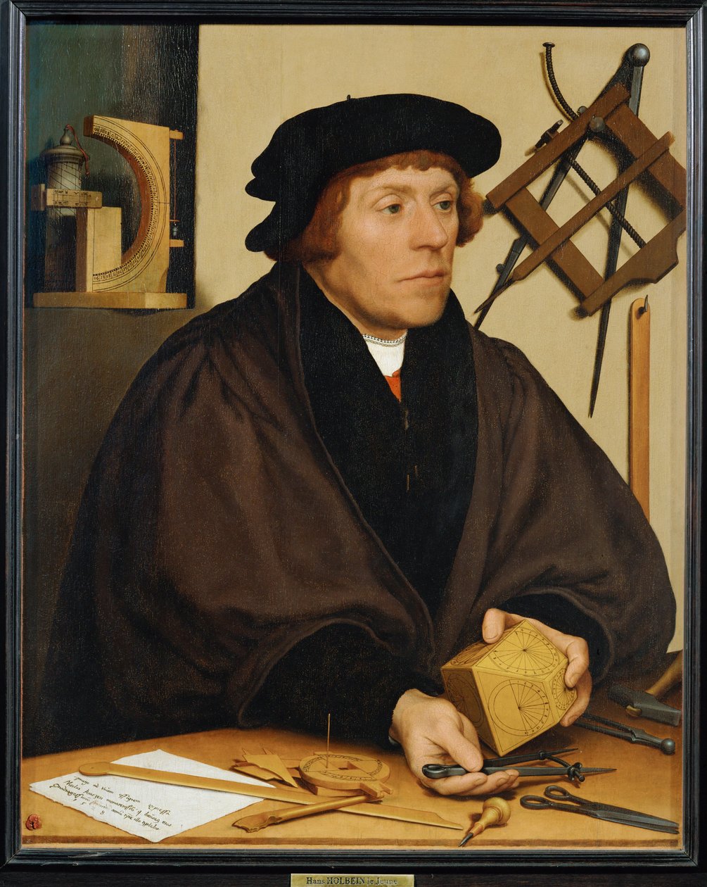 Nicolas Kratzer, VIII. Henrik király csillagásza ... alkotó: Hans Holbein the Younger