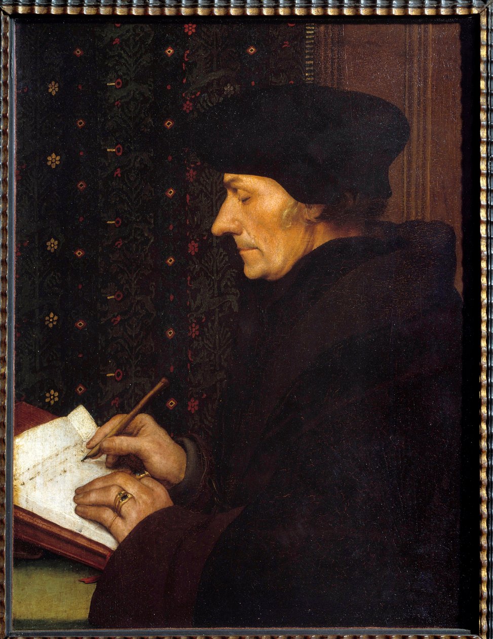 Rotterdami Erasmus portréja (Desiderius Erasmus Rotterdamus alkotó: Hans Holbein der Jüngere