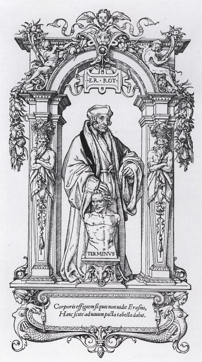 Rotterdami Erasmus portréja (Erasmus "a tokban") alkotó: Hans Holbein the Younger